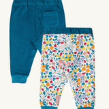 Frugi Poppy Reversible Pull Ups - Blue / Wild Woods