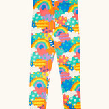 Frugi Leona organic cotton leggings with a colourful fun frenzy print.