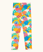 Frugi Leona organic cotton leggings with a colourful fun frenzy print.