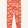 Frugi libby pink organic cotton  leggings with an all over guinea pig muddle print.