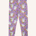 Frugi libby purple organic cotton leggings with an all over koala cuddles print.