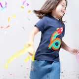 Frugi Rocket Magic Number T-Shirt 6-7 Years