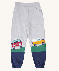 Frugi Malpas Placement Grey Joggers with Trucks