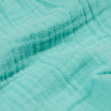 A close up of the Frugi Marco Outfit's shorts, in the colour Moss.