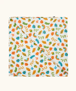 Frugi marvellous organic cotton muslin with an autumn acorns all over repeat print.
