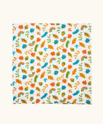 Frugi marvellous organic cotton muslin with a autumn acorns all over repeat print.
