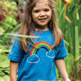Frugi Myla organic cotton rainbow tshirt