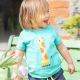 Frugi Giraffe Magic Number T-Shirt 12-18 Months