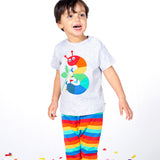 Frugi Caterpillar Magic Number T-Shirt 3-4 Years