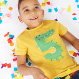 Frugi Crocodile Magic Number T-Shirt 5-6 Years