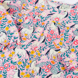 Pegasus, flowers and foliage print top from the Frugi organic cotton Charlotte outfit set. 