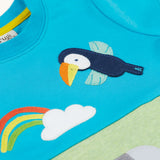  elephant and toucan character applique on the front