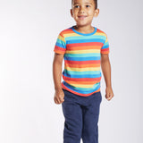 Frugi Rainbow Stripe Favourite T-Shirt