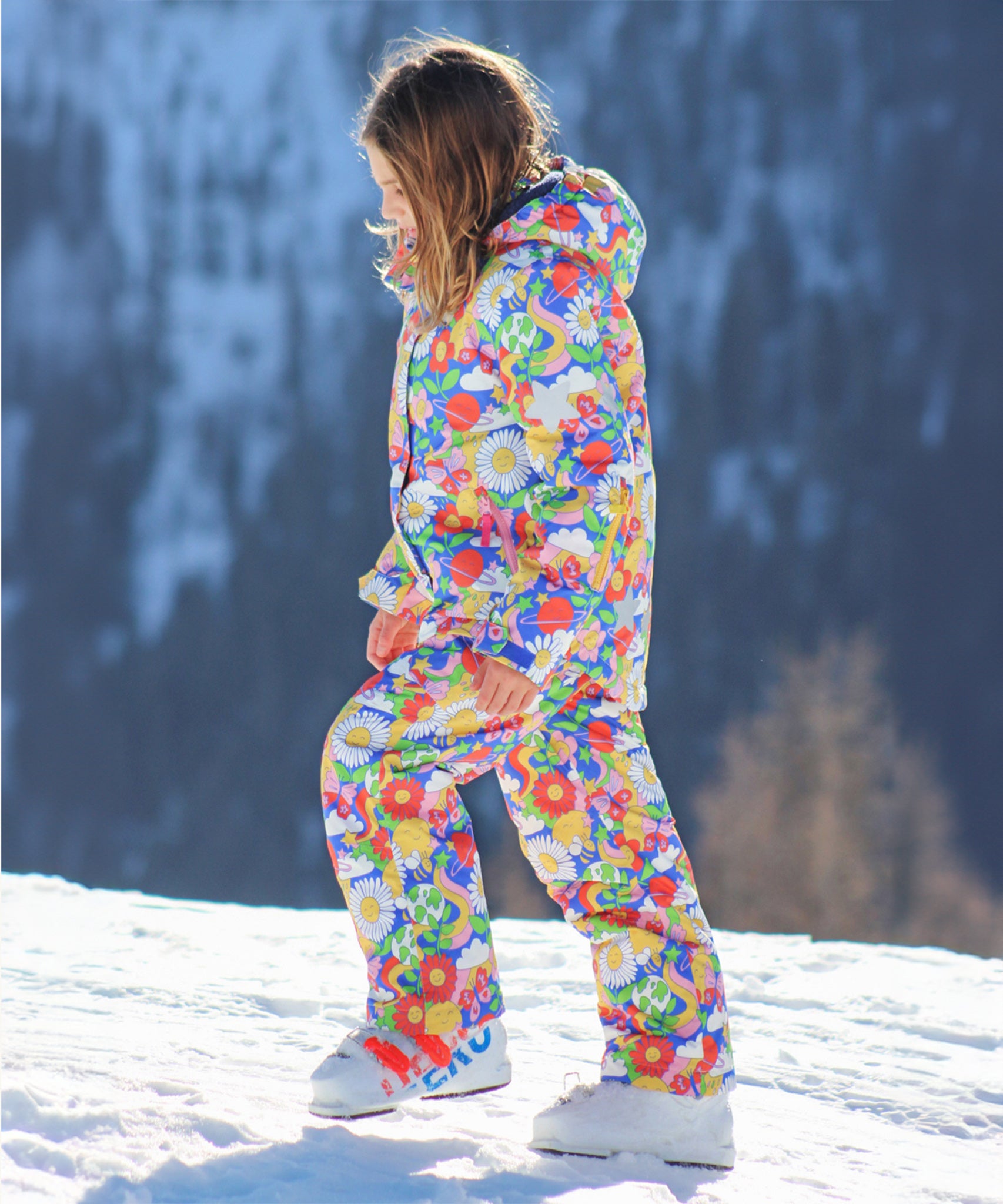 Frugi Snow Ski Salopettes Retro Happy – Babipur - Main Image