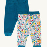 Frugi Poppy Reversible Pull Ups - Blue / Wild Woods