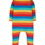 Frugi Riley Romper Babygrow rainbow stripes