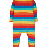 Frugi Riley Romper Babygrow rainbow stripes