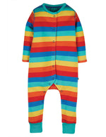 Frugi Riley Romper Rainbow babygrow