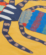 Frugi yellow short sleeve tshirt spider design spider detail