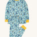 Frugi long sleeved organic cotton sundown pyjamas with a penguin waddle print.