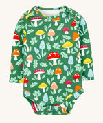The fun-guys print baby vest from the set of two Frugi organic cotton super special long sleeved organic cotton baby vests.