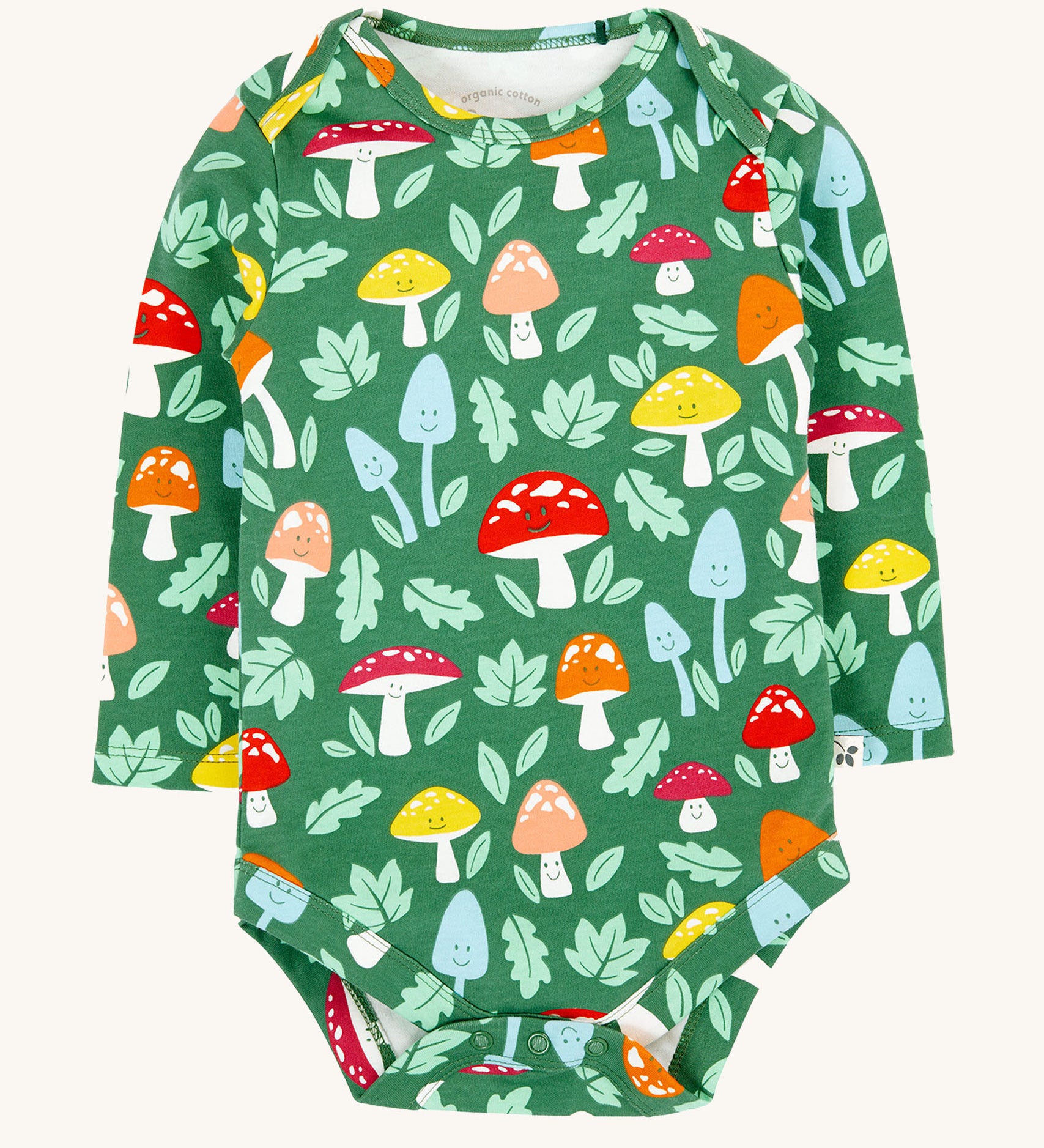 The fun-guys print baby vest from the set of two Frugi organic cotton super special long sleeved organic cotton baby vests.