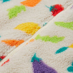 vegetables fleece onesie close up
