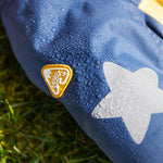 The back of the Frugi Snow & Ski Coat - Iguana Colourblock