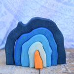 The Glückskäfer Blue Grotto placed on a wooden surface.