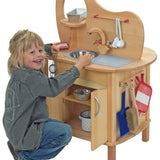 Gluckskafer Solid Wood Play Kitchen Island