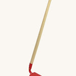 Glückskäfer 60cm Metal Red Hoe garden tool with wooden handle.