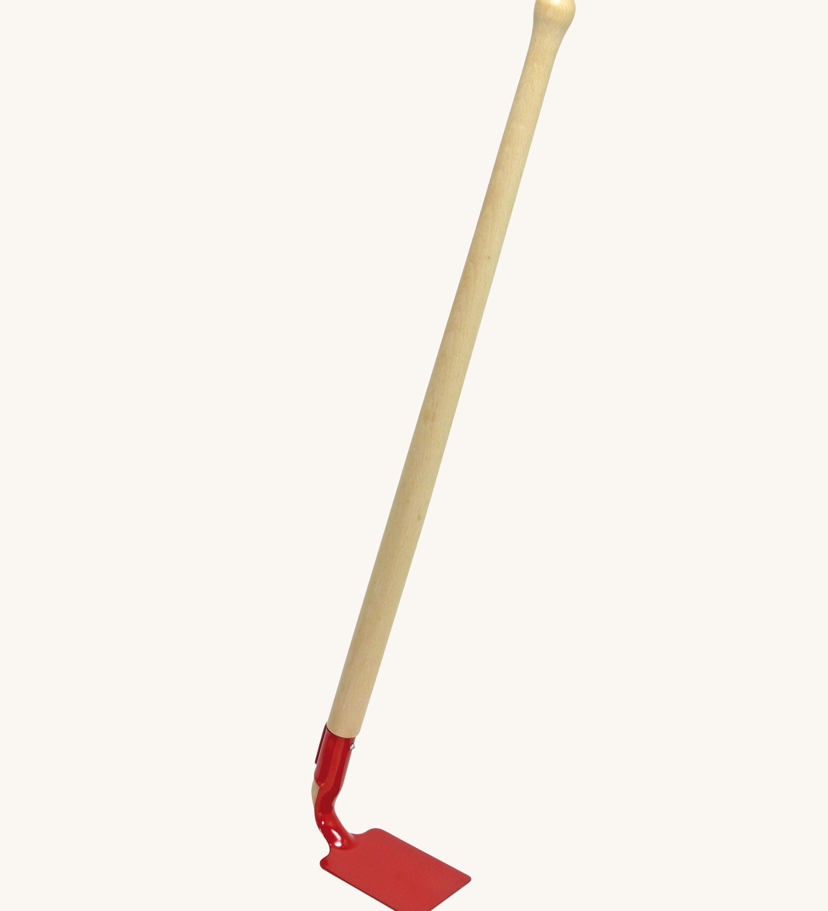 Glückskäfer 60cm Metal Red Hoe garden tool with wooden handle.