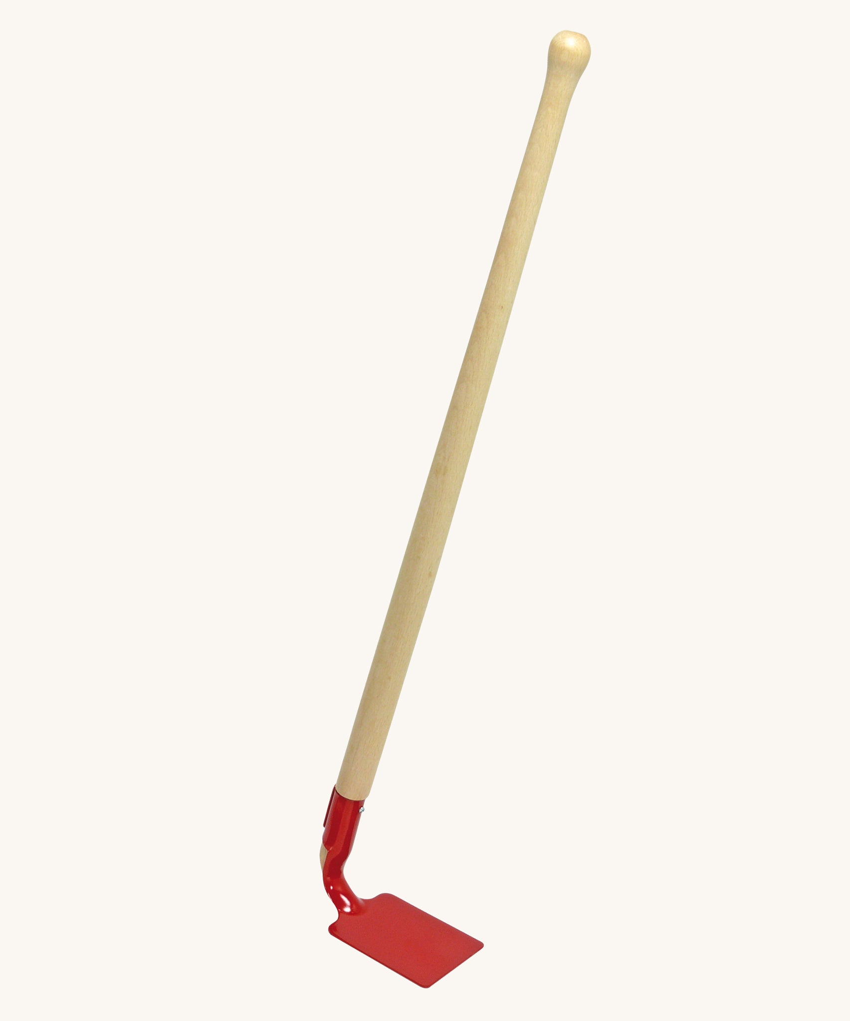 Glückskäfer 60cm Metal Red Hoe garden tool with wooden handle.