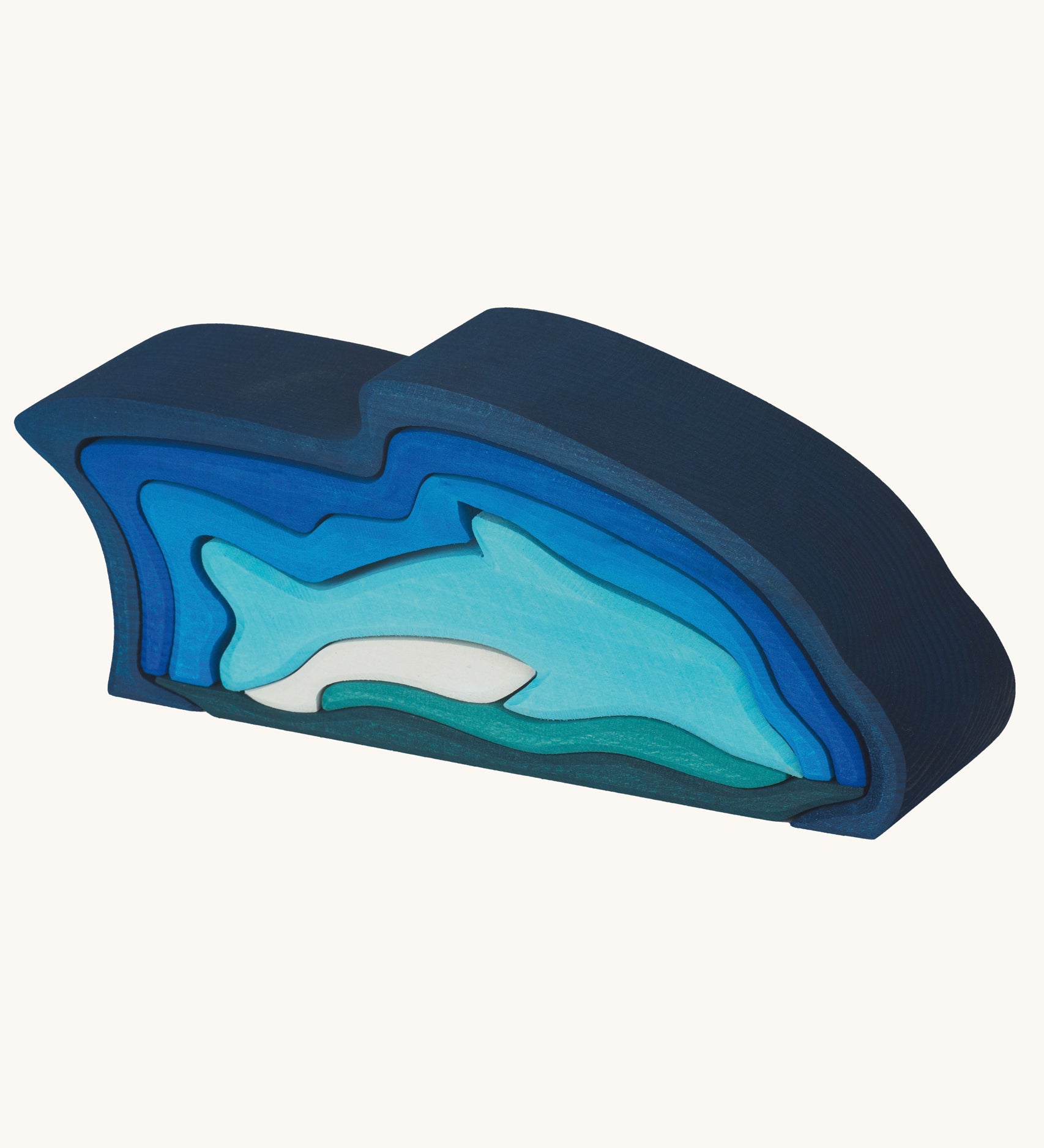 Gluckskafer Stacking Dolphin Wooden Toy. 