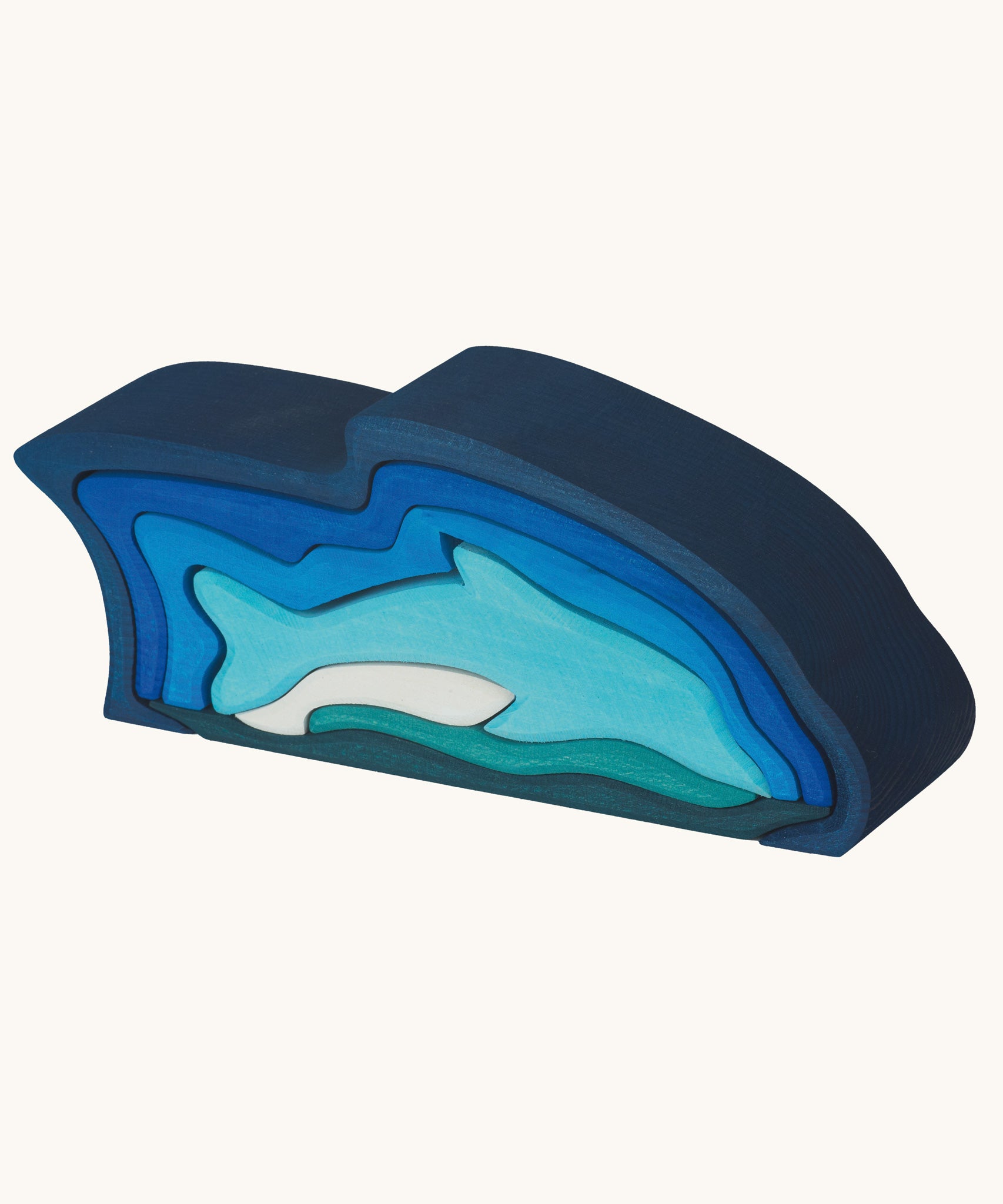 Gluckskafer Stacking Dolphin Wooden Toy. 