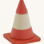 Gluckskafer miniature traffic wooden red cone toy 