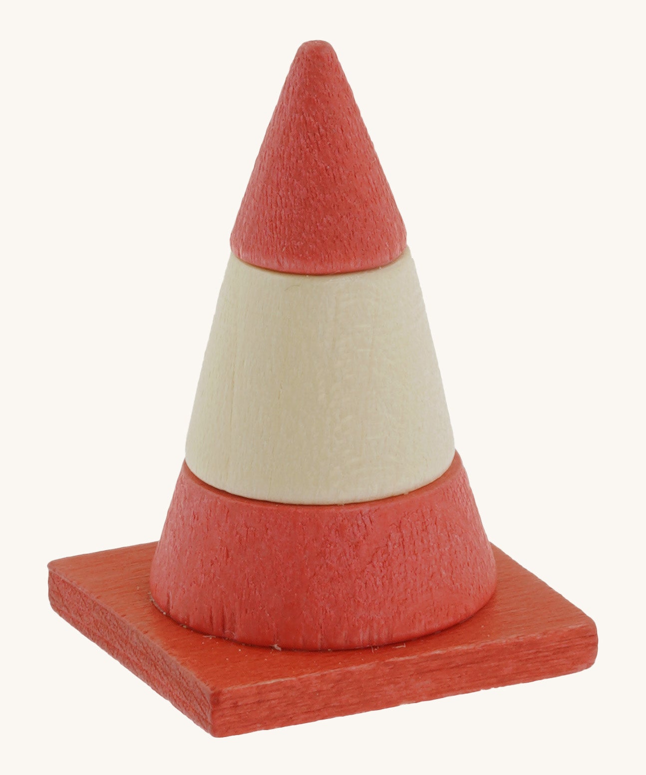 Gluckskafer miniature traffic wooden red cone toy 