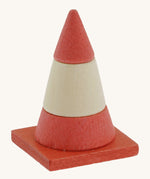 Gluckskafer miniature traffic wooden red cone toy 