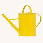 The Glückskäfer Children's 1L Metal Watering Can - Yellow shown without the rose.
