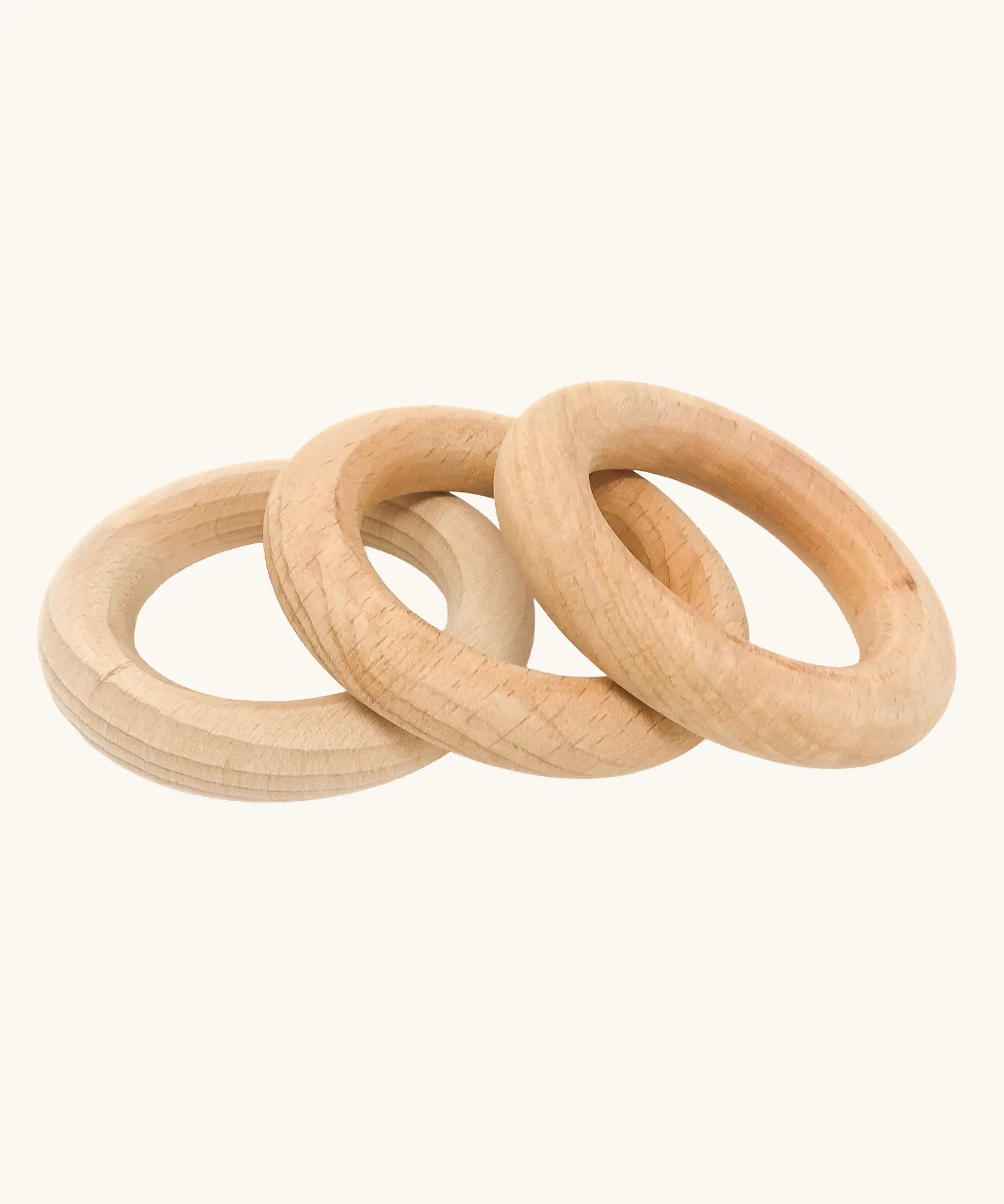 Grapat 3 little wooden hoops loose parts toy.