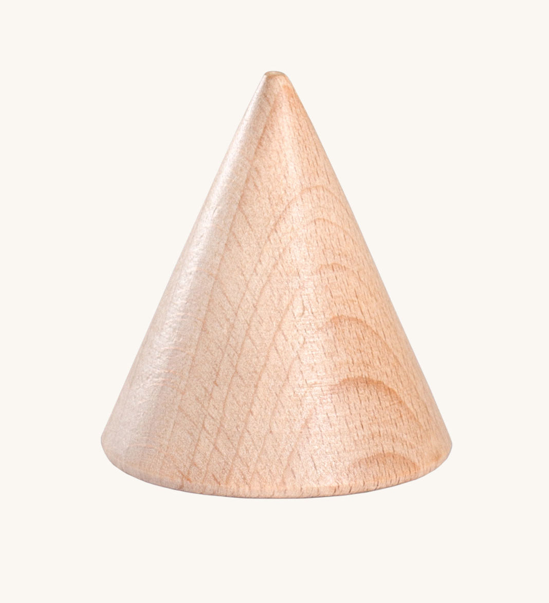 Grapat Loose Parts set of 6 Natural Wooden Cones. These wooden toys are part of a wide range of open ended toys available at Babipur.