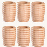 Grapat Loose Parts 6 Natural Honeycomb Cups. These wooden toys are part of a wide range of open ended toys available at Babipur.