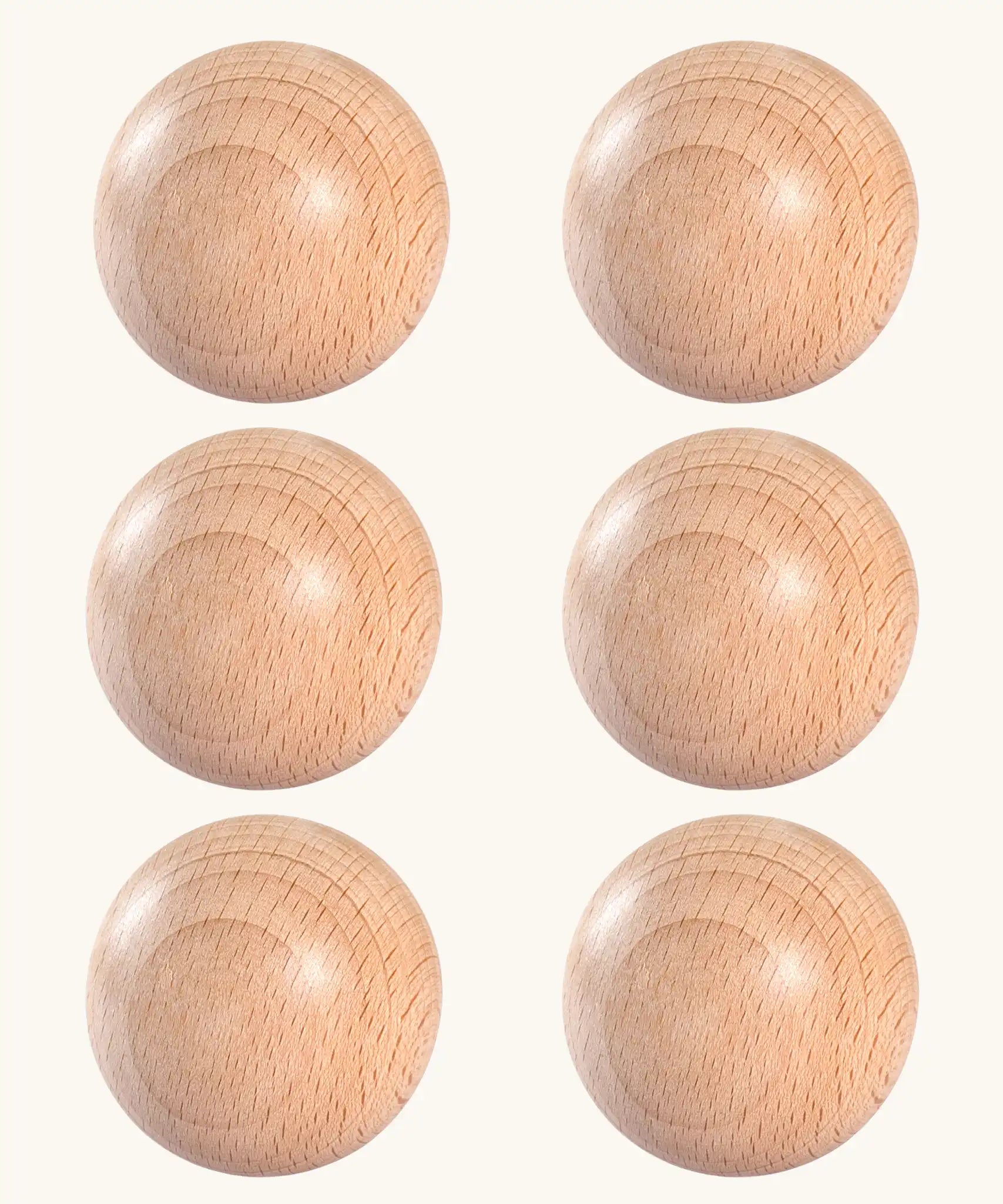 Grapat 6 Large Natural Wooden Balls.