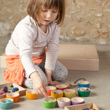 counting and matching. White background.