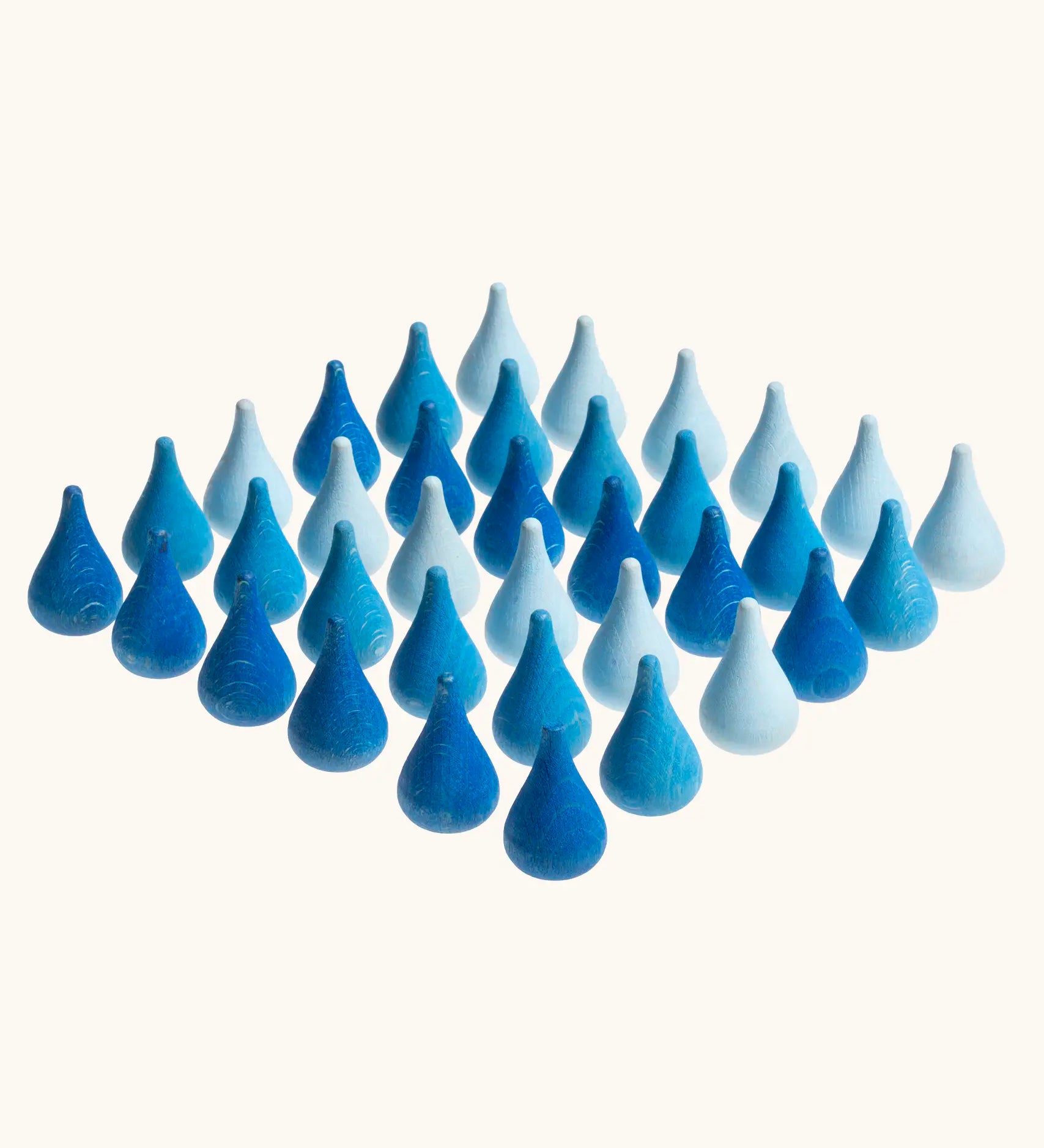 Grapat 36x Mandala Raindrops wooden loose parts toys.