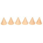 Grapat Loose Parts 6 Natural Wooden Cones