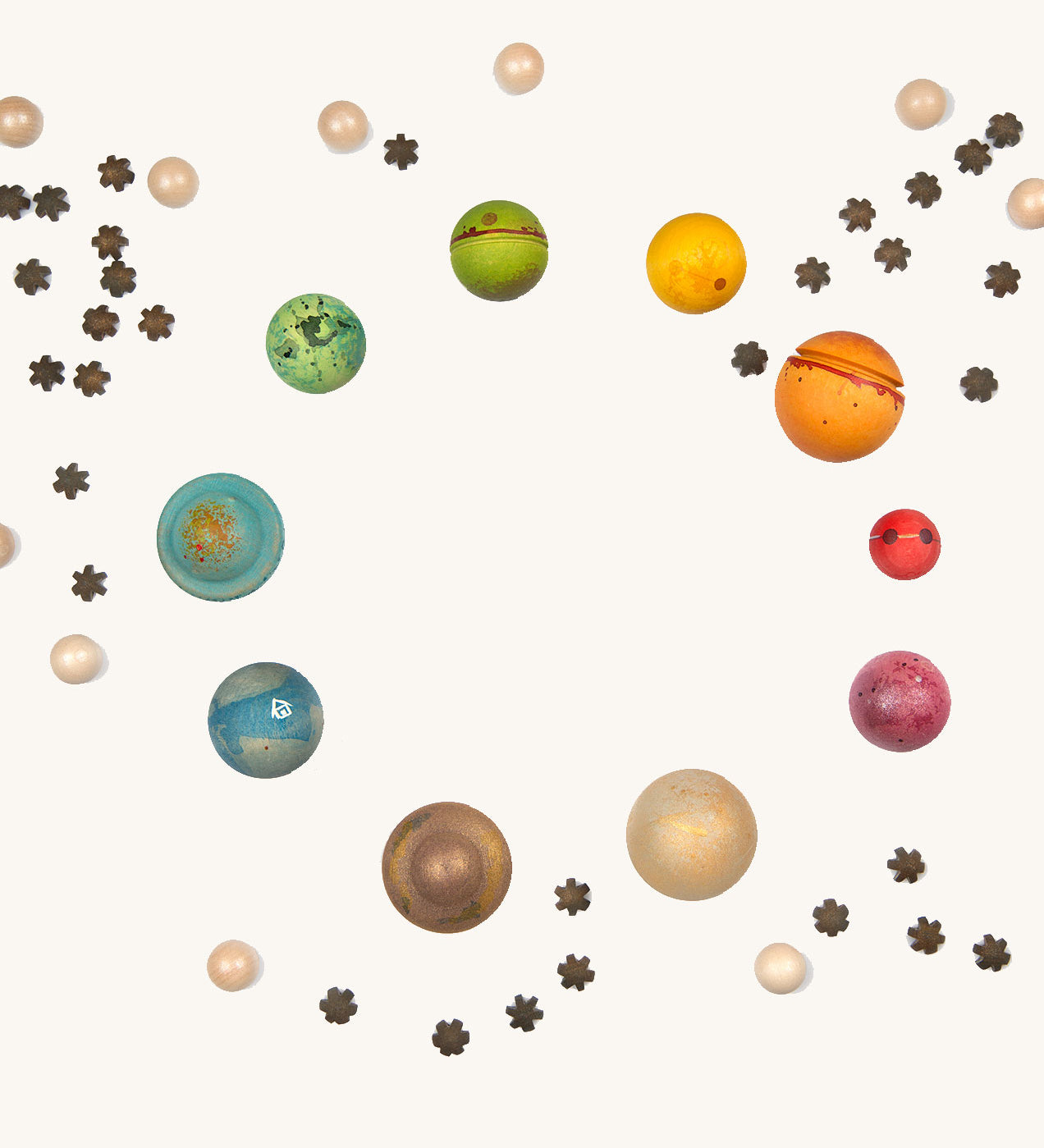 Grapat Dear Universe Play Set. A space themed wooden toy play set. 