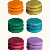 18 Grapat hand crafted loose coins in earth inspired tones