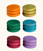 18 Grapat hand crafted loose coins in earth inspired tones