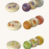 Grapat lucky lucky 4th edition including 6 bug inspired wooden peg dolls and pieces with a delicate hand paint designs